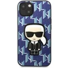 Karl Lagerfeld KLHCP13MPMNIKBL Apple iPhone 13/ 14 / 15 6,1″ kietas dėklas mėlynas Monogram Ikonik Patch