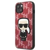 Karl Lagerfeld KLHCP13MPMNIKPI Apple iPhone 13/ 14 / 15 6,1″ kietas dėklas red Monogram Ikonik Patch