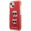 Telefono dėklas Karl Lagerfeld Karl&Choupette Head iPhone 13/14/15, raudonas