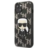 Karl Lagerfeld KLHCP13SPMNIKBK Apple iPhone 13 mini 5,4″ kietas dėklas juodos spalvos Monogram Ikonik Patch