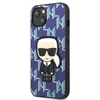 Karl Lagerfeld KLHCP13SPMNIKBL Apple iPhone 13 mini 5,4″ kietas dėklas mėlynas Monogram Ikonik Patch