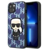 Karl Lagerfeld KLHCP13SPMNIKBL Apple iPhone 13 mini 5,4″ kietas dėklas mėlynas Monogram Ikonik Patch