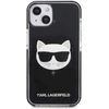 Karl Lagerfeld KLHCP13STPECK Apple iPhone 13 mini 5,4″ kietas dėklas juodos spalvos Choupette Head