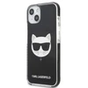 Karl Lagerfeld KLHCP13STPECK Apple iPhone 13 mini 5,4″ kietas dėklas juodos spalvos Choupette Head