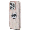 Karl Lagerfeld KLHCP13XHKLPCHP Apple iPhone 13 Pro Max 6.7″ rožinės spalvos kietas dėklas IML Choupette Head & Monog