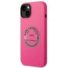 Karl Lagerfeld KLHCP14MSRSGRCF Apple iPhone 14 Plus / 15 Plus 6,7″ kietas dėklas rožinės spalvos Silicone RSG