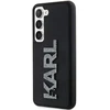 Karl Lagerfeld KLHCS24S3DMBKCK S24 S921 juodos spalvos kietas dėklas 3D Rubber Glitter Logo