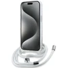 Karl Lagerfeld KLHMP14SHCCHNT Apple iPhone 14/ 13 / 15 6.1″ kietas dėklas skaidrus IML Choupette Head & Cord