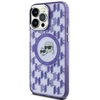 Dėklas Karl Lagerfeld KLHMP15LHMCKMHU Apple iPhone 15 Pro 6.1″ violetinės spalvos IML Monogram Karl&Choupette Head M