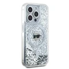 Karl Lagerfeld Liquid Glitter Karl Head MagSafe Apple iPhone 15 Pro - dėklas telefonui skaidrus