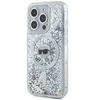 Karl Lagerfeld Liquid Glitter Karl Head MagSafe Apple iPhone 15 Pro - dėklas telefonui skaidrus