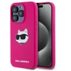 Apple iPhone 15 Pro Karl Lagerfeld dėklas Silicone Choupette Head MagSafe (KLHMP15LSCHPPLF) rožinės spalvos