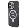 Apple iPhone 15 Pro Max Karl Lagerfeld dėklas Ring Stand Karl Head MagSafe (KLHMP15XHMRSKHK) juodos spalvos
