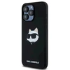 Karl Lagerfeld KLHMP15XSCHPPLK Apple iPhone 15 Pro Max 6.7″ juodos spalvos kietas dėklas Silicone Choupette Head M