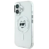 Karl Lagerfeld KLHMP16MHLSCHH Apple iPhone 16 Plus 6.7″ baltos spalvos kietas dėklas IML Metal Choupette Head MagSa