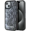 Dėklas Karl Lagerfeld Liquide Glitter Monogram Gradient Apple iPhone 15 juodos spalvos