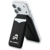 Dėklas Karl Lagerfeld Mirror MagSafe Cardslot Stand Juodas