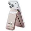 Dėklas Karl Lagerfeld Mirror MagSafe Cardslot Stand Rožinė