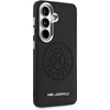 Dėklas Karl Lagerfeld Perforated KL MagSafe Samsung Galaxy S26 juodos spalvos