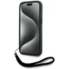 Dėklas Karl Lagerfeld Saffiano Athleisure Stripes Cord iPhone 15 Pro raudonas