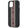 Dėklas Karl Lagerfeld Saffiano Athleisure Stripes Cord iPhone 15 raudonas