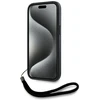Dėklas Karl Lagerfeld Saffiano Athleisure Stripes Cord iPhone 15 raudonas
