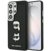 Dėklas Karl Lagerfeld Saffiano Double Heads Metal Samsung Galaxy S26 Ultra juodos spalvos