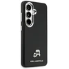 Karl Lagerfeld Grained PU Leather K&CH Heads Magnetic dėklas skirtas Samsung Galaxy S26 juodos spalvos