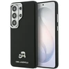 Karl Lagerfeld Grained PU Leather K&CH Heads Magnetic dėklas Samsung Galaxy S26 Ultra juodos spalvos