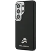 Karl Lagerfeld Grained PU Leather K&CH Heads Magnetic dėklas Samsung Galaxy S26 Ultra juodos spalvos