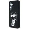 Dėklas Karl Lagerfeld Silicone Graffiti Ikonik Printed Logo MagSafe Samsung Galaxy S25 juodos spalvos