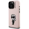 Dėklas Karl Lagerfeld Silicone Karl Sketch MagSafe Case for iPhone 16 Pro - Rožinė