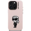 Dėklas Karl Lagerfeld Silicone Karl Sketch MagSafe Case for iPhone 16 Pro Max - Rožinė