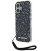 Karl Lagerfeld Zebra With Cord Apple iPhone 16 Case - dėklas telefonui violetinės spalvos