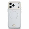 Lacoste IML Shockproof Petit Pique Gold Logo MagSafe dėklas skirtas iPhone 18 Pro Max skaidrus