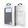 Lacoste PVC Iconic Petit Pique Metal Logo MagSafe dėklas skirtas iPhone 18 Pro Burgundy