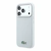 Lacoste PVC Iconic Petit Pique Metal Logo MagSafe dėklas skirtas iPhone 18 Pro Light Pilkas