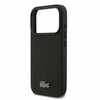Lacoste PVC Iconic Petit Pique Metal Logo MagSafe Dėklas iPhone 18 Pro Juodas