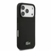 Lacoste PVC Iconic Petit Pique Metal Logo MagSafe Dėklas iPhone 18 Pro Juodas