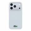 Lacoste PVC Iconic Petit Pique Metal Logo MagSafe dėklas skirtas iPhone 18 Pro Light Pilkas