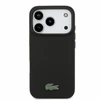 Lacoste PVC Iconic Petit Pique Metal Logo MagSafe Dėklas iPhone 18 Pro Juodas