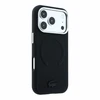 Lacoste PVC Petit Pique Semi Wrap Embossed MagSafe Dėklas skirtas iPhone 18 Pro Max juodos spalvos