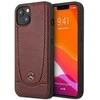 Dėklas Mercedes Benz Apple iPhone 15 Mercedes odinis Urban Line (MEHCP15SARMRE) raudonos spalvos