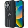 Mercedes MEHMP16S23HRSK Apple iPhone 16 6.1" dėklas telefonui juodos spalvos MB Double Layer Crossed Lines MagSafe