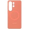 Dėklas Samsung EF-ES948COE Silicone Magnet Cover for Samsung Galaxy S26 Ultra / Coral Raudona
