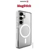 SWISSTEN skaidrus želė MagStick metalinis dėklas, skirtas Samsung Galaxy S26 5G, skaidrus