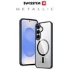 SWISSTEN skaidrus želė MagStick metalinis dėklas, skirtas Samsung Galaxy S26 5G, juodas