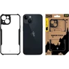 Dėklas Tactical Quantum Stealth dangtelis, skirtas Apple iPhone 14 skaidrus/juodas