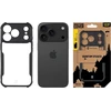 Tactical Quantum Stealth dėklas skirtas Apple iPhone 17 Pro skaidrus/juodos spalvos