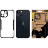 Dėklas Tactical Quantum Stealth Cover Apple iPhone 13 Mini Clear/Juodas